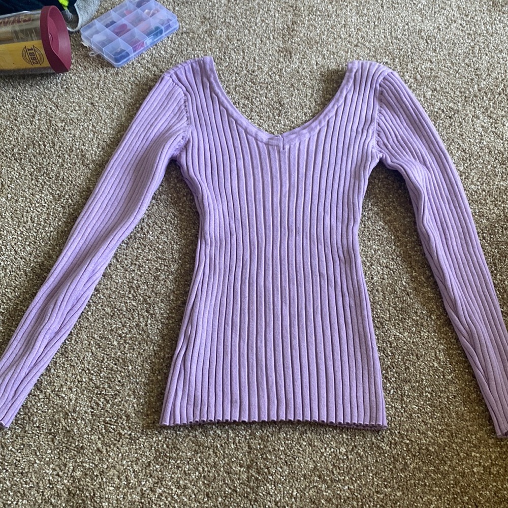 Long sleeve shirt/ off the shoulder mini dress? Could be worn as both,